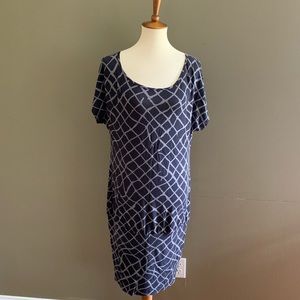 Tart Collections Black and Grey Jersey Dress NWT
